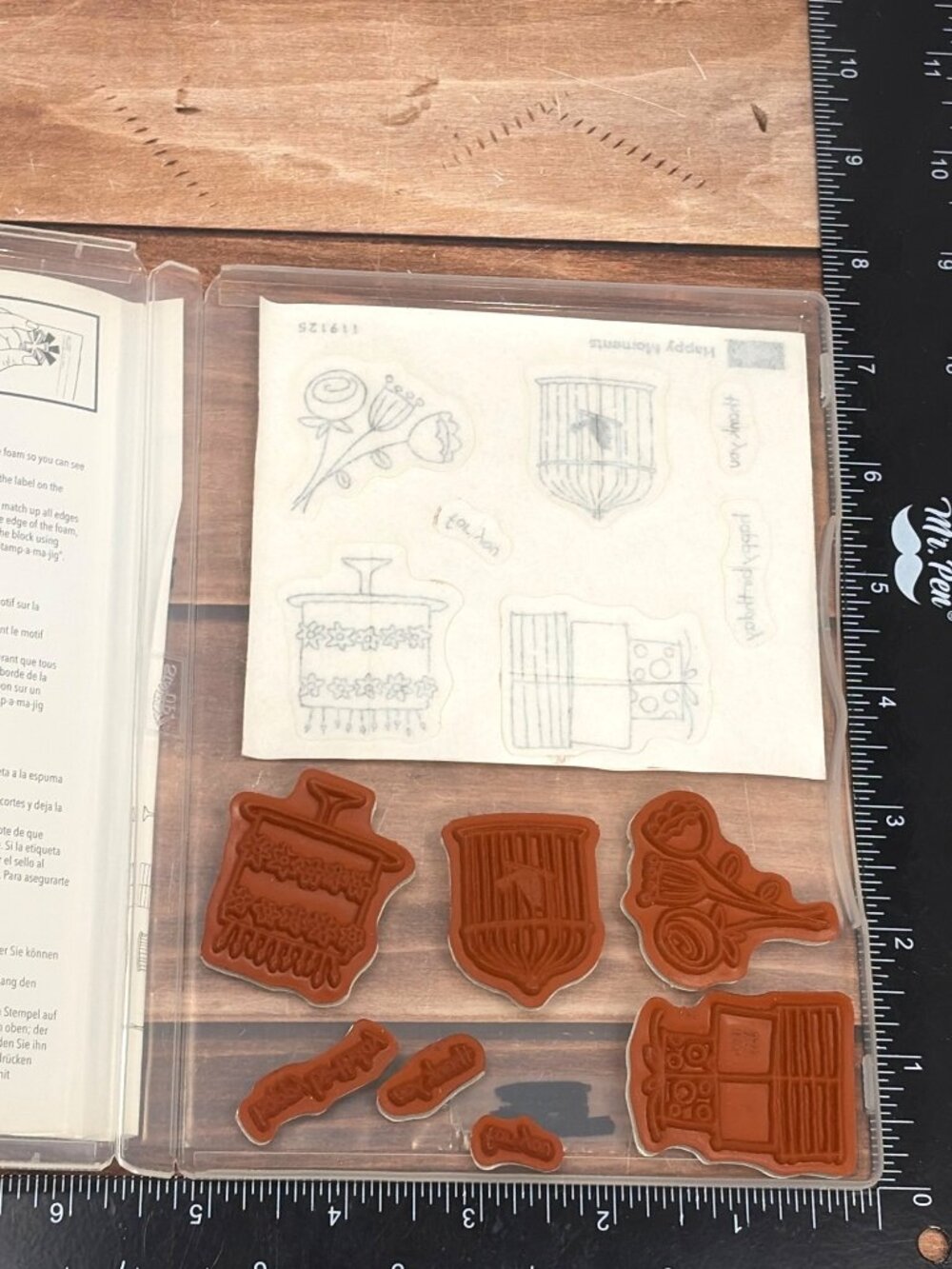 BNDL STAMPIN UP 119125 HAPPY MOMENTS STAMP SET& 119834 SCALLOP CIRCLE PUNCH 13/4 - Picture 4 of 6